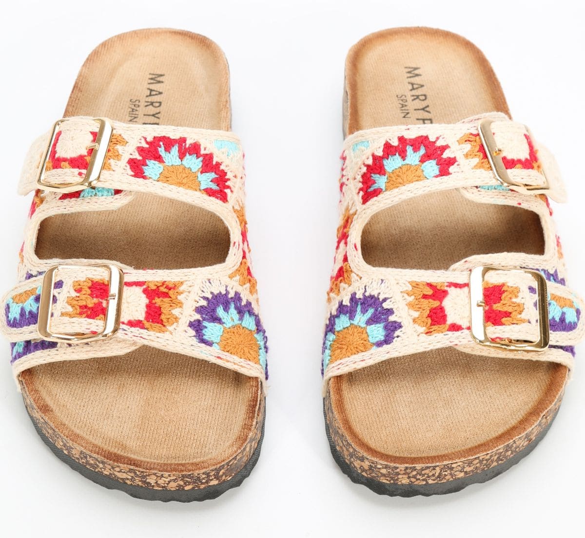 Sandalias planas crochet