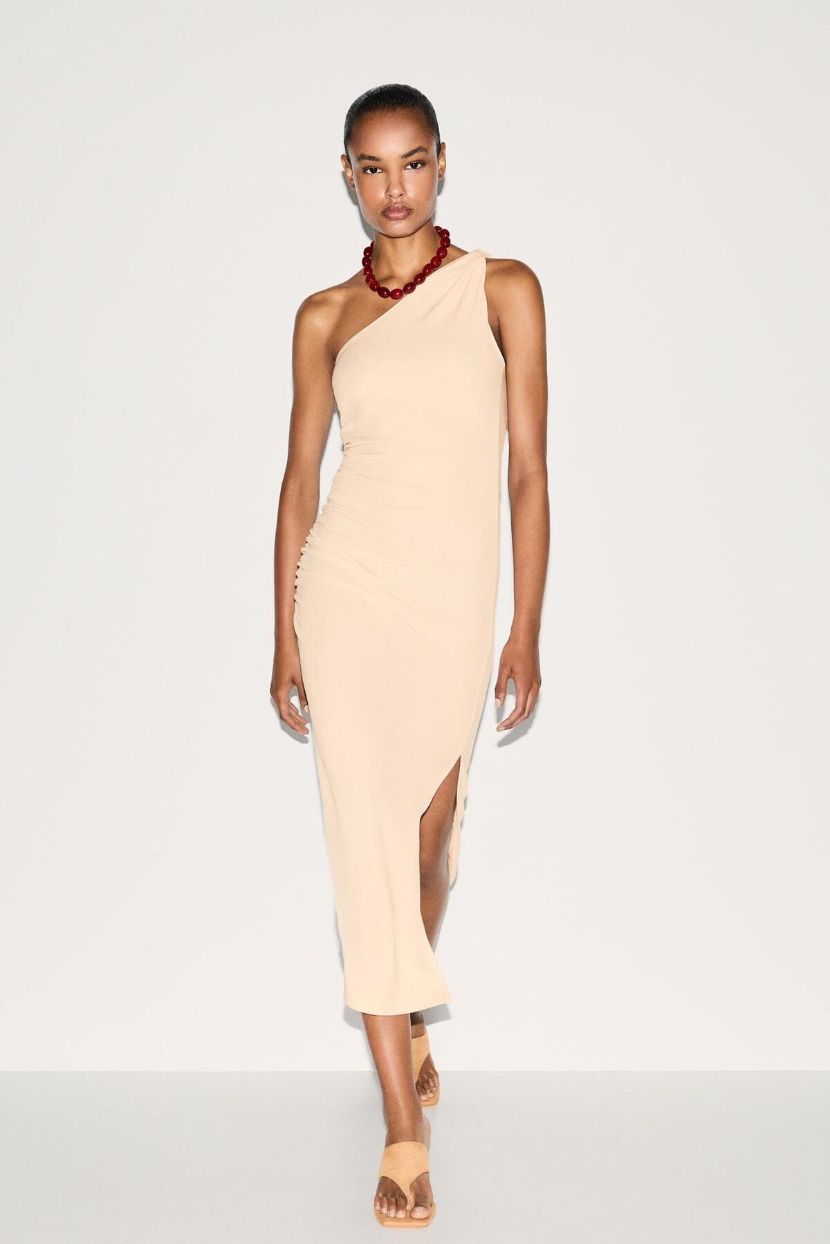 Vestido midi asimétrico