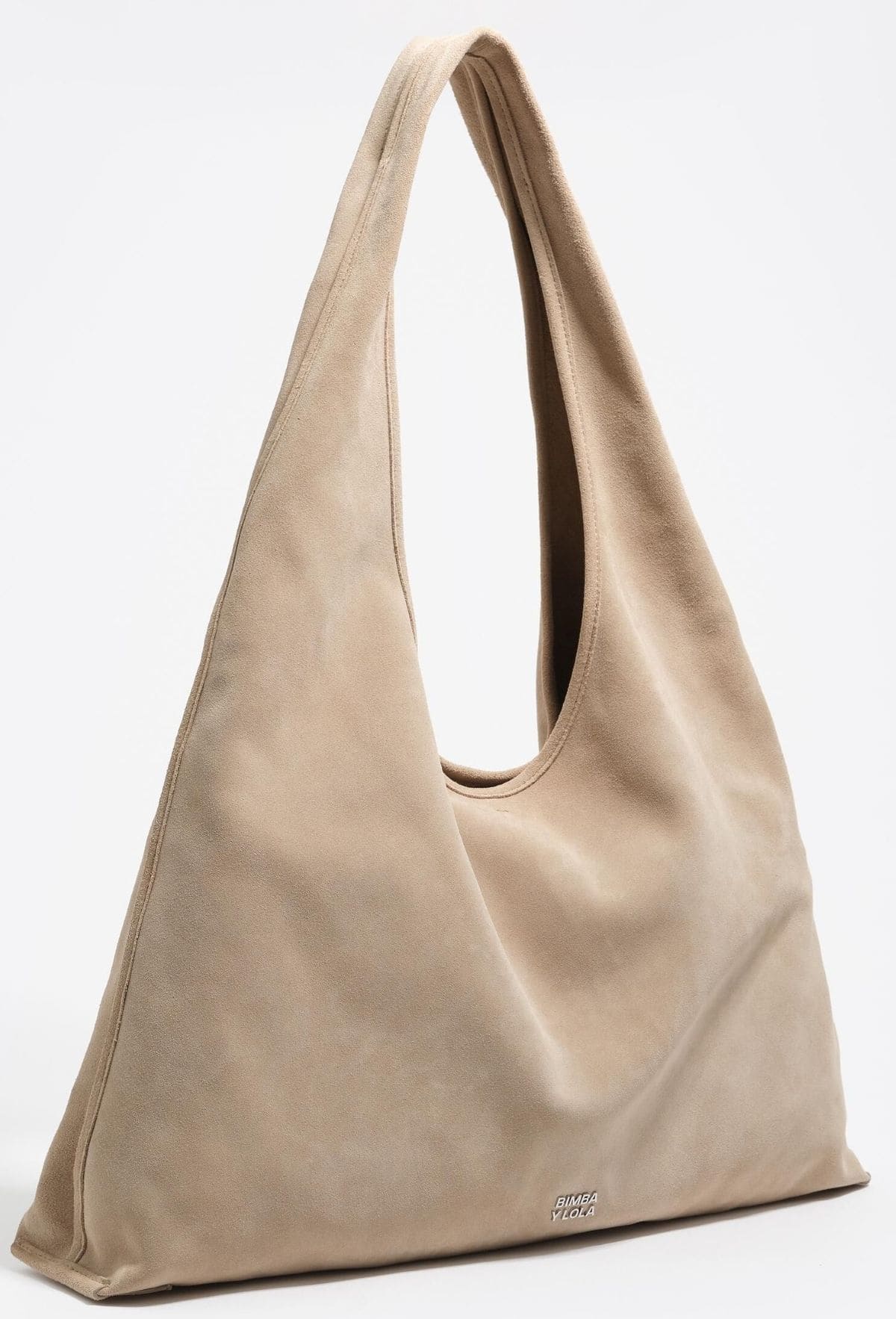 Bolso Paper Bikini maxi piel arena de Bimba y Lola