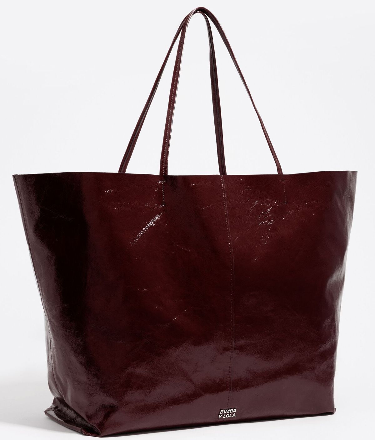 Bolso shopper maxi piel castaña de Bimba y Lola