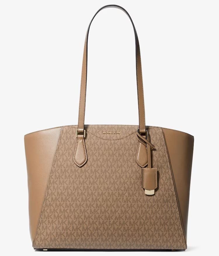 El bolso de hombro tote Taryn en color beige de Michael Kors en El Corte Inglés