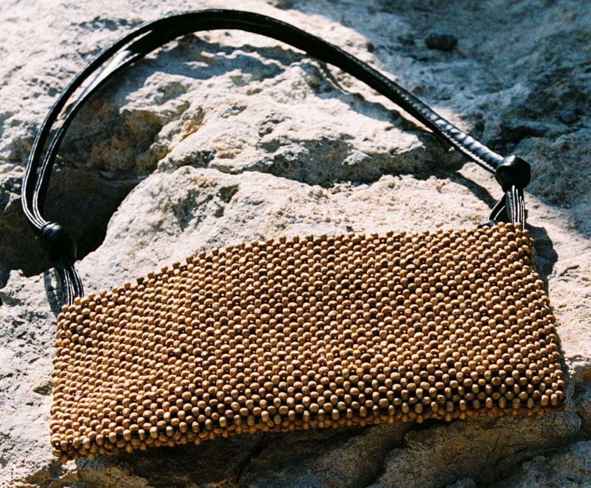 Bolso de hombro abalorios de Zara