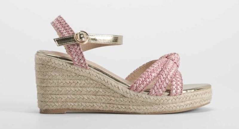 Sandalia de cuña revestida en yute PICCOLA PIU, Merkal