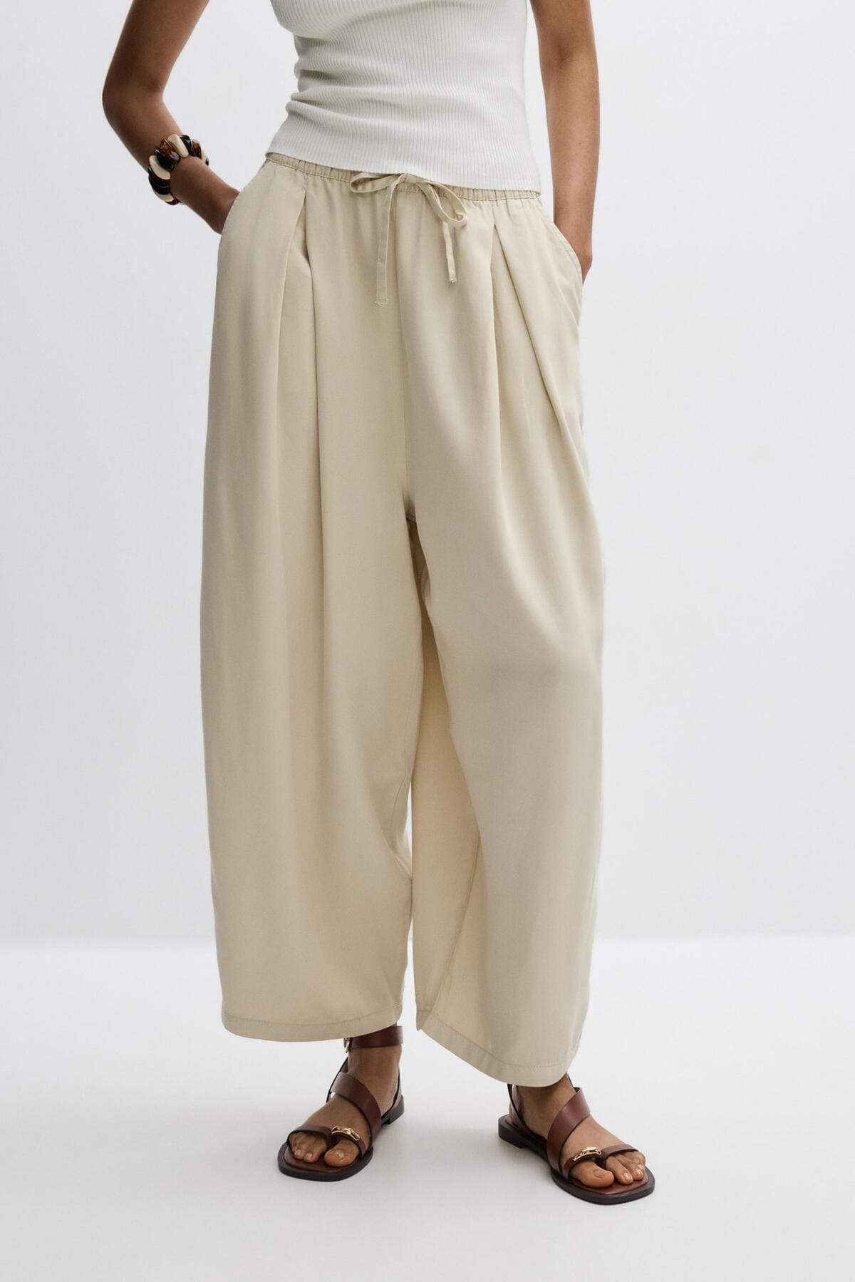 Pantalón balloon fluido