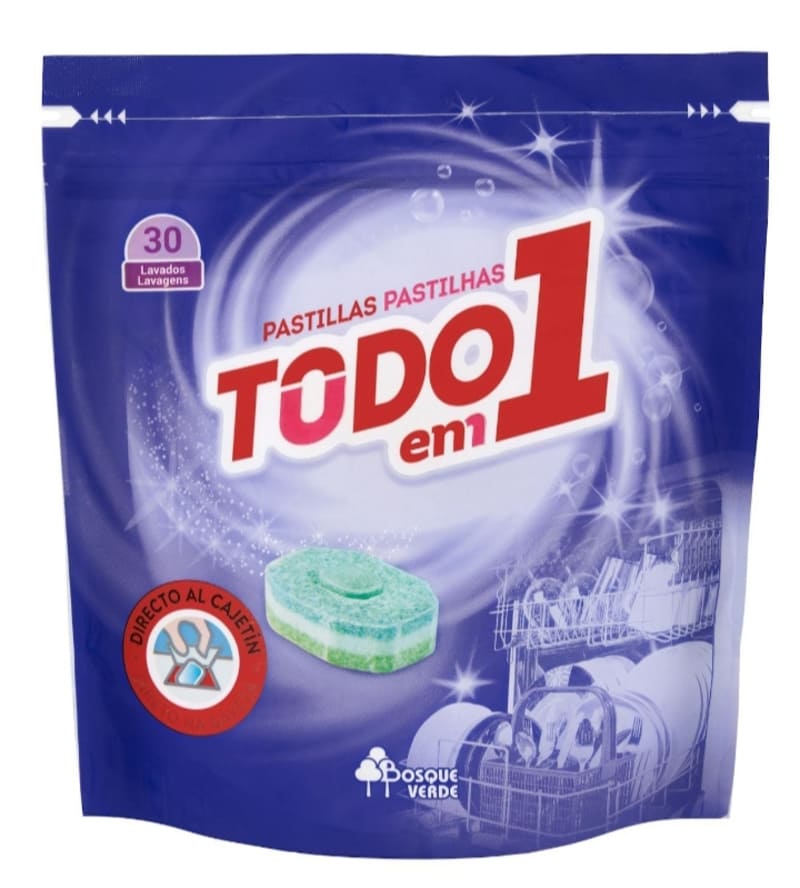 Lavavajillas Todo en 1 Bosque Verde en pastillas