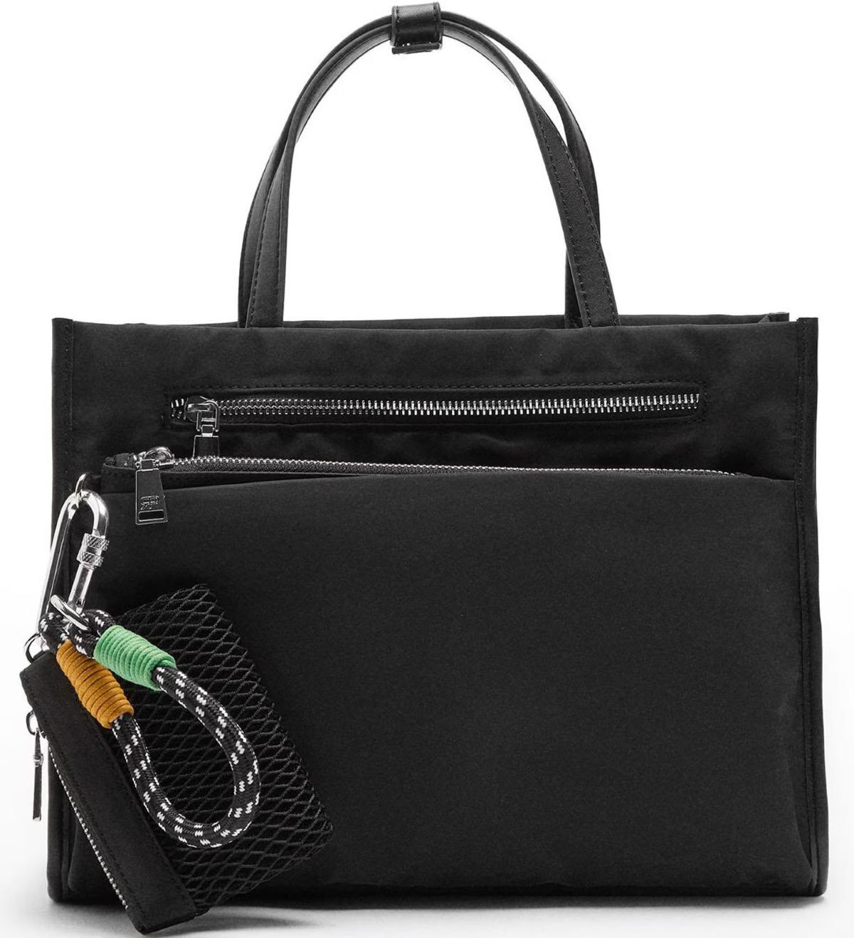 Bolso estilo tote convertible a bandolera mediano con cierre de cremallera y neceser extraíble Parfois de El Corte Inglés