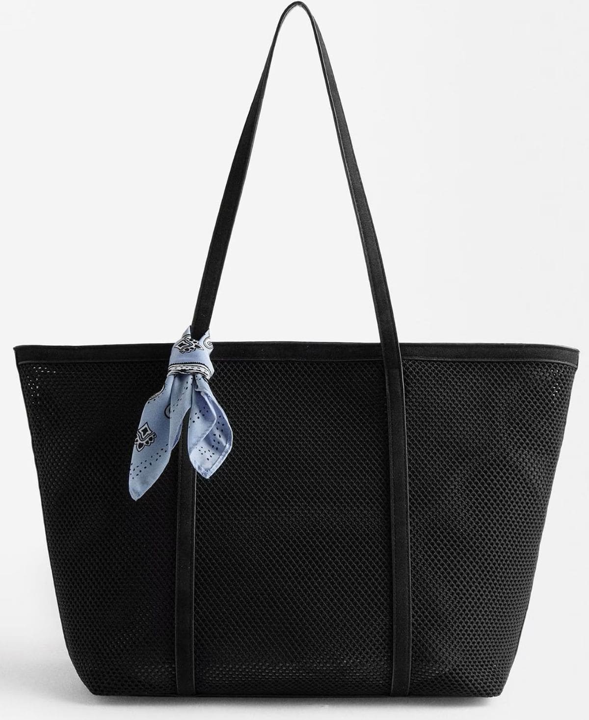 Bolso estilo shopper de rejilla con neceser extraíble y cierre de cremallera Parfois de El Corte Inglés