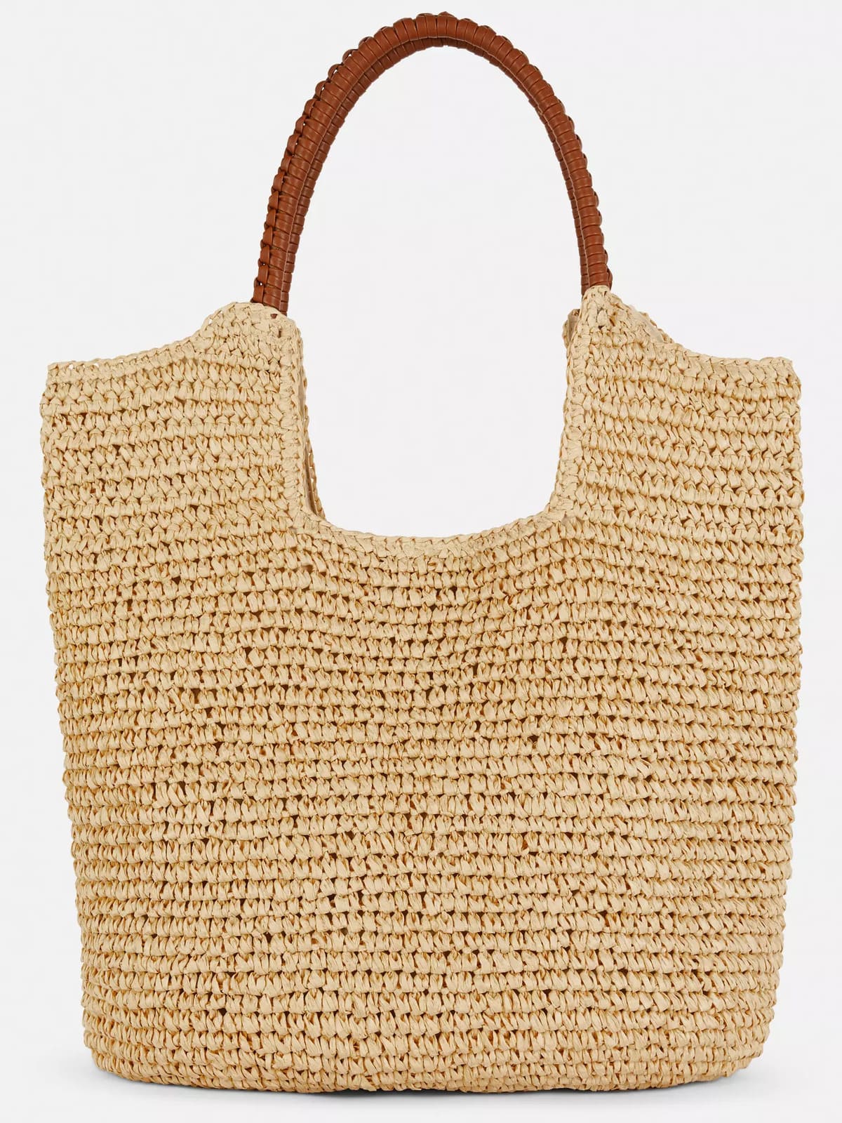 El bolso shopper de paja Paula Echevarría en color natural de Primark