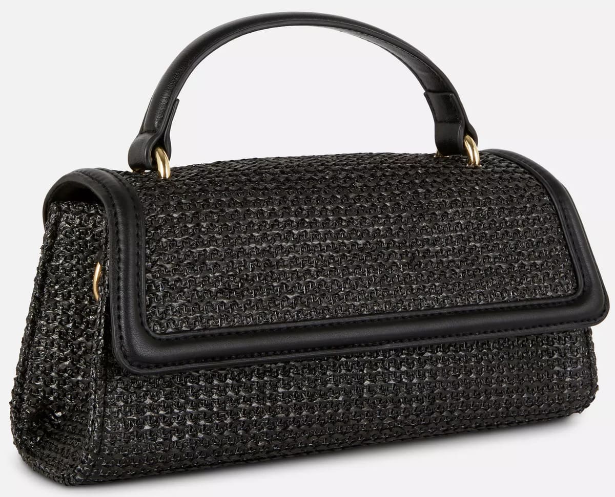 El bolso de paja con asa en color negro de Primark