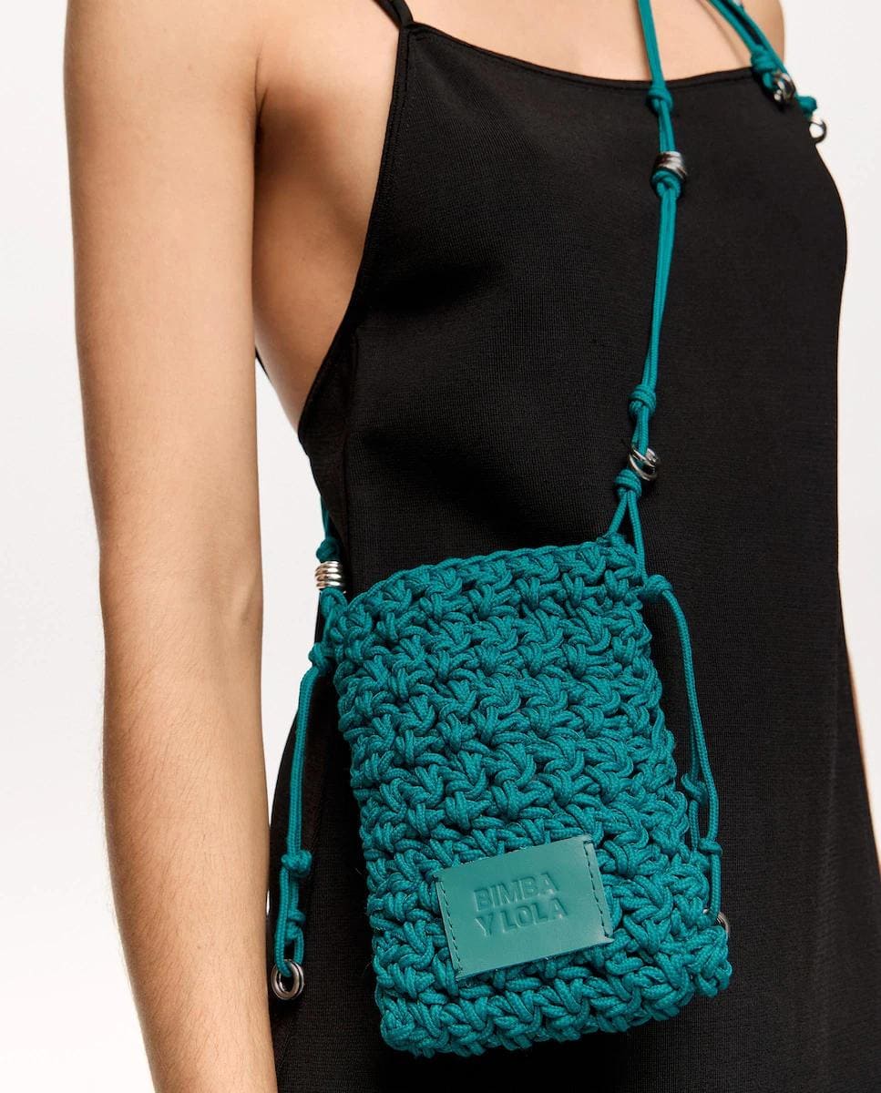 Bandolera lisa con logo, Bimba y Lola