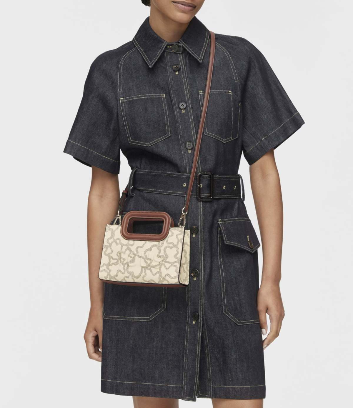 Mini bandolera beige Kaos Icon de TOUS