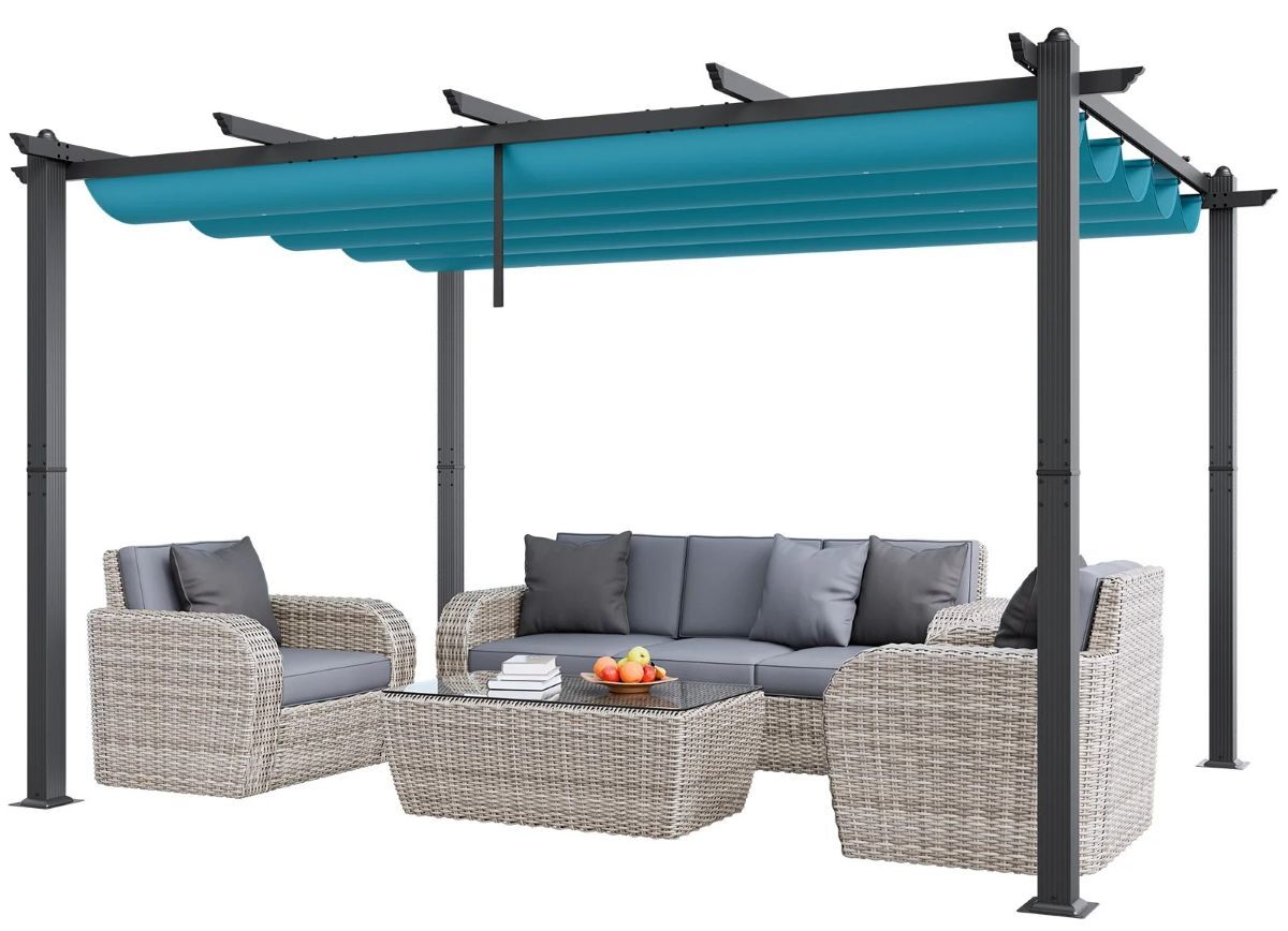Pérgola retráctil para exteriores de 3 x 4 m VEVOR de Leroy Merlin