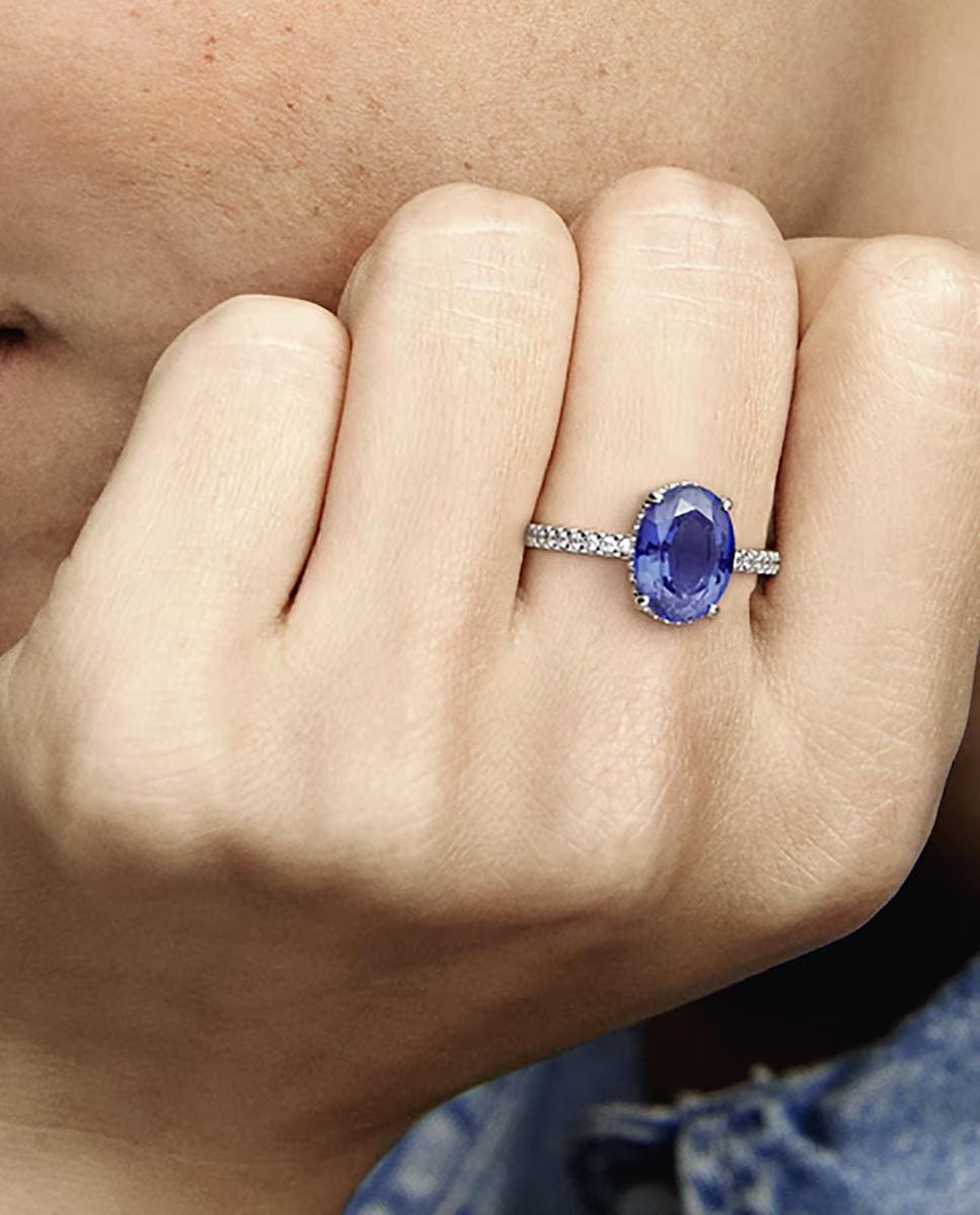 Anillo de compromiso Halo Brillante