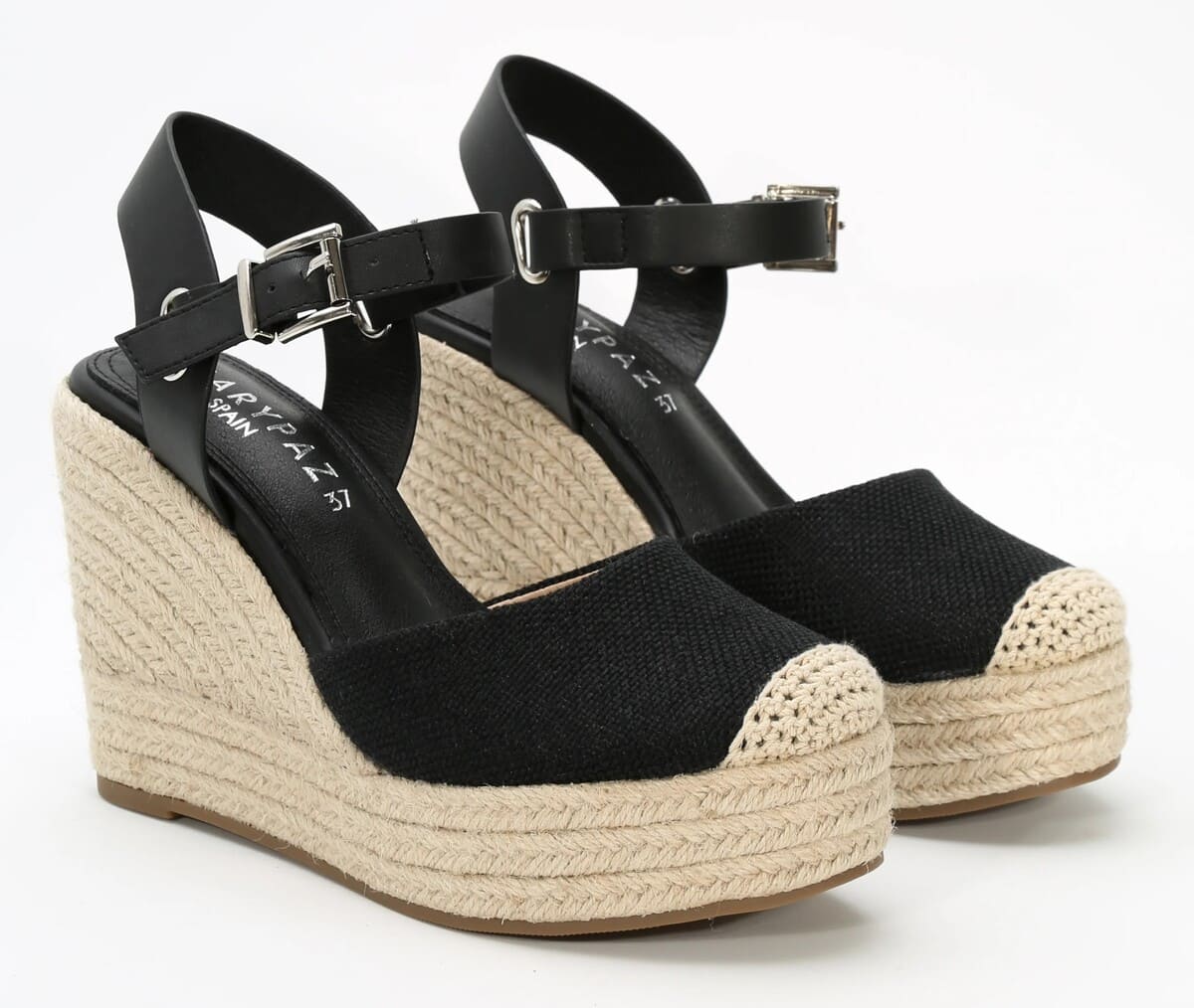 Cuñas esparto con cierre de pulsera