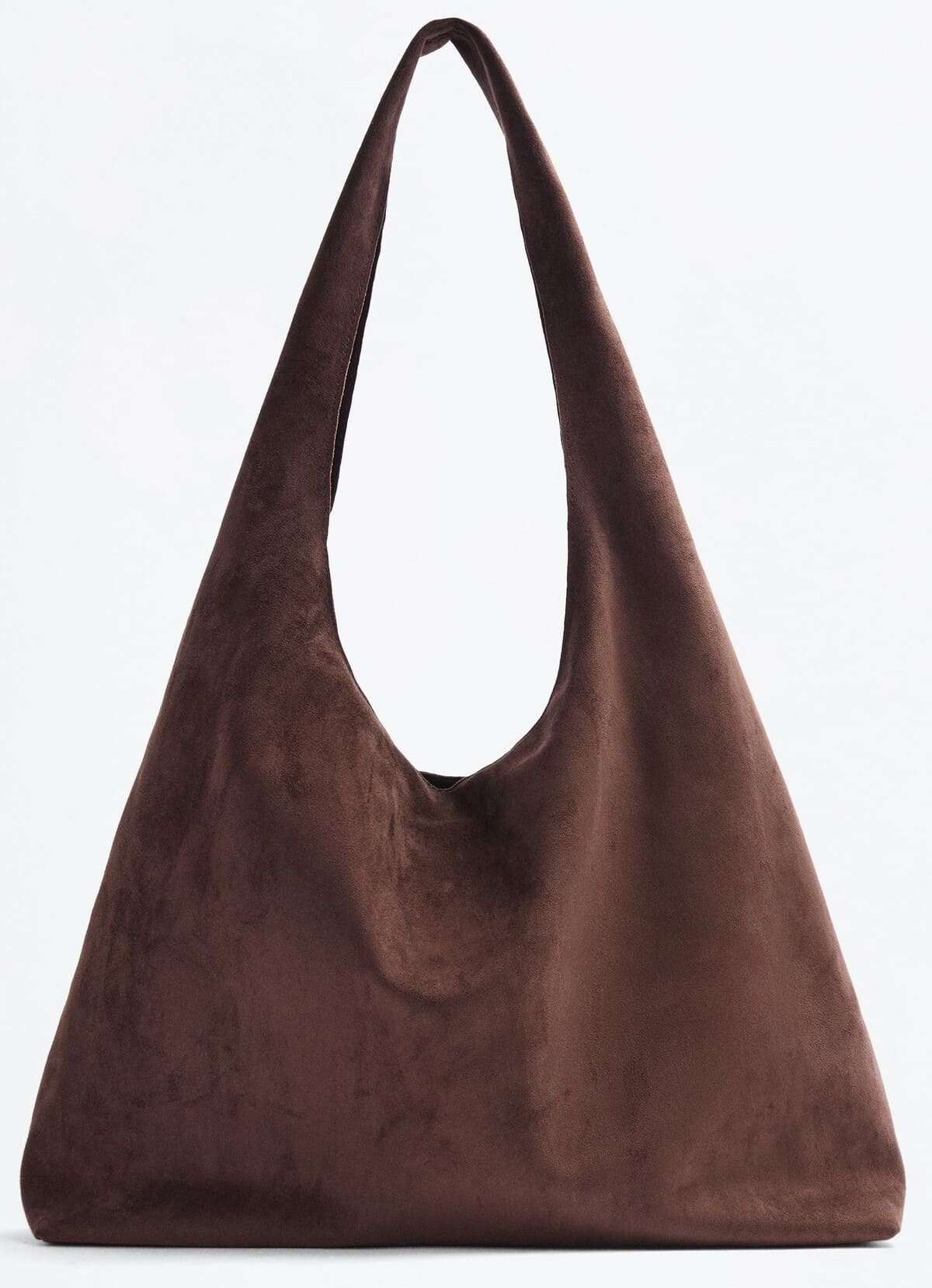 Bolso shopper saco efecto suede
