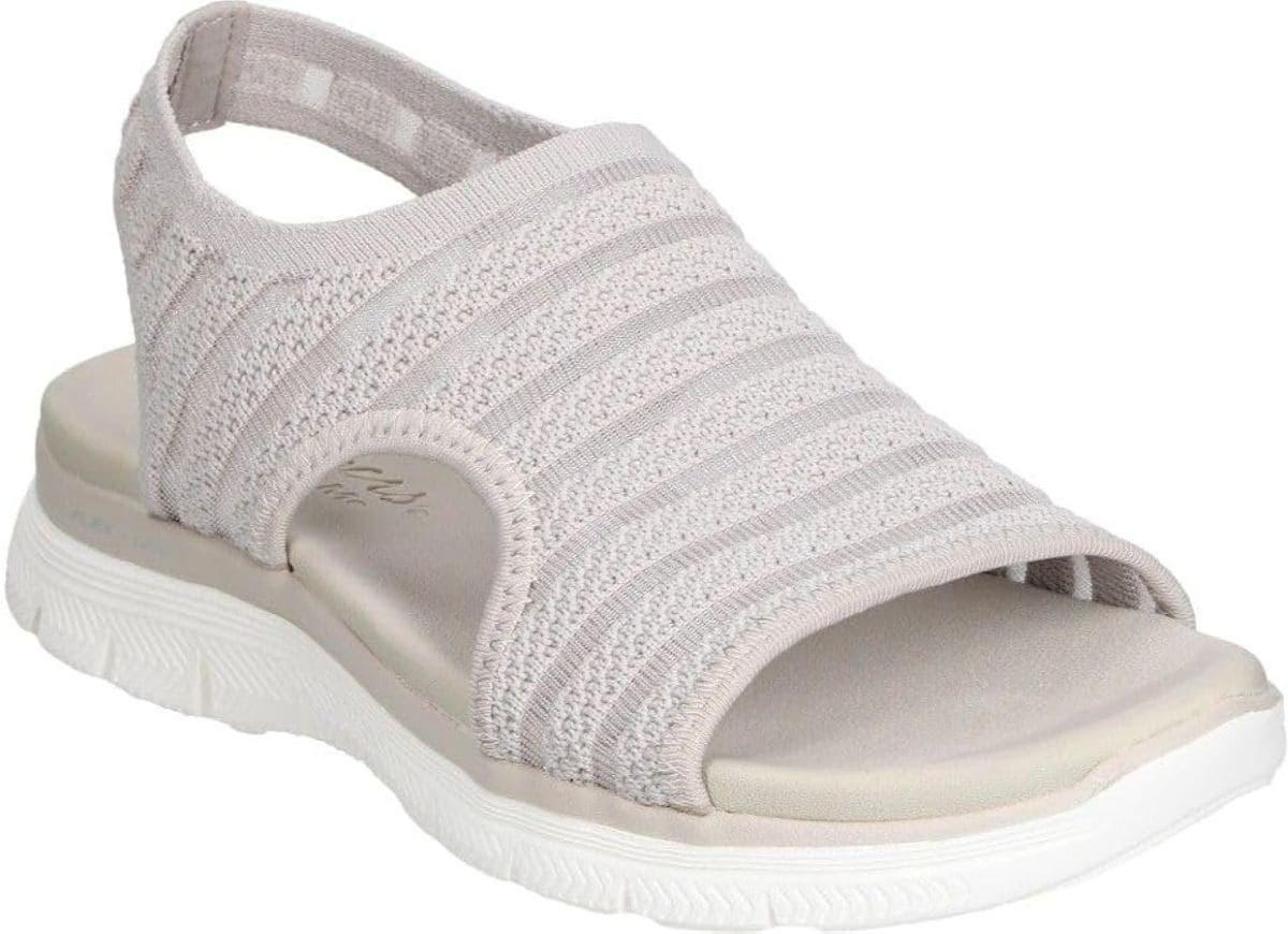 Sandalias Planas Mujer Skechers Gris