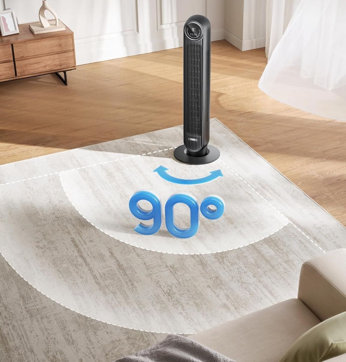 Ventilador en torre Dreo de Amazon