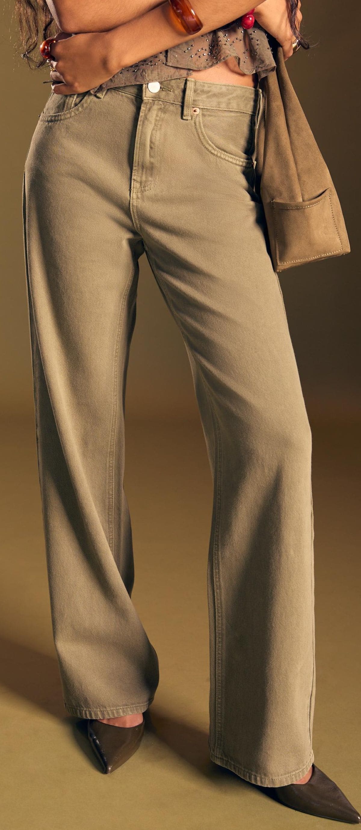 Pantalón D92 Jeans straight wide de Stradivarius