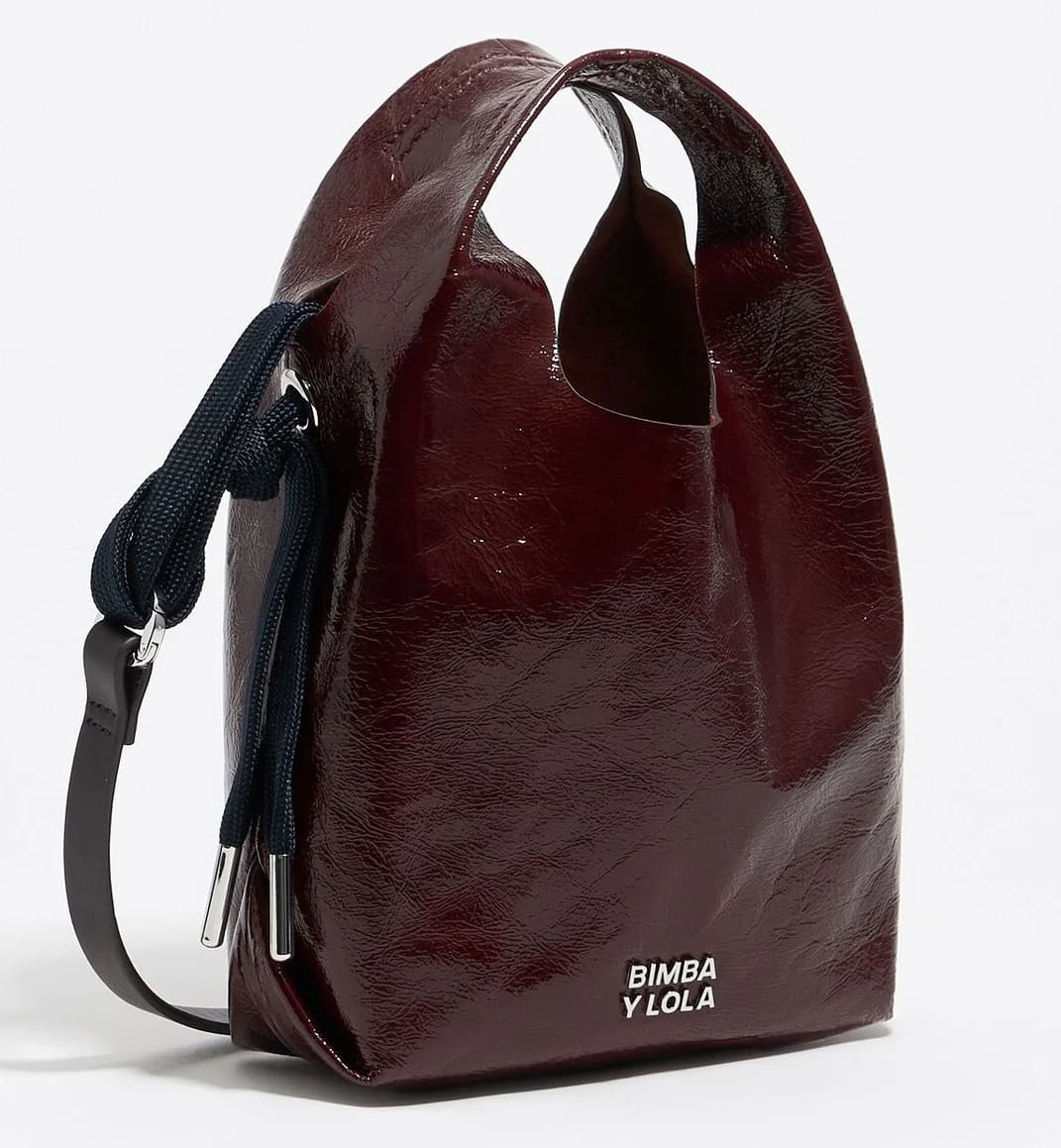 El nuevo bolso paper mini de piel en color castaña de Bimba y Lola