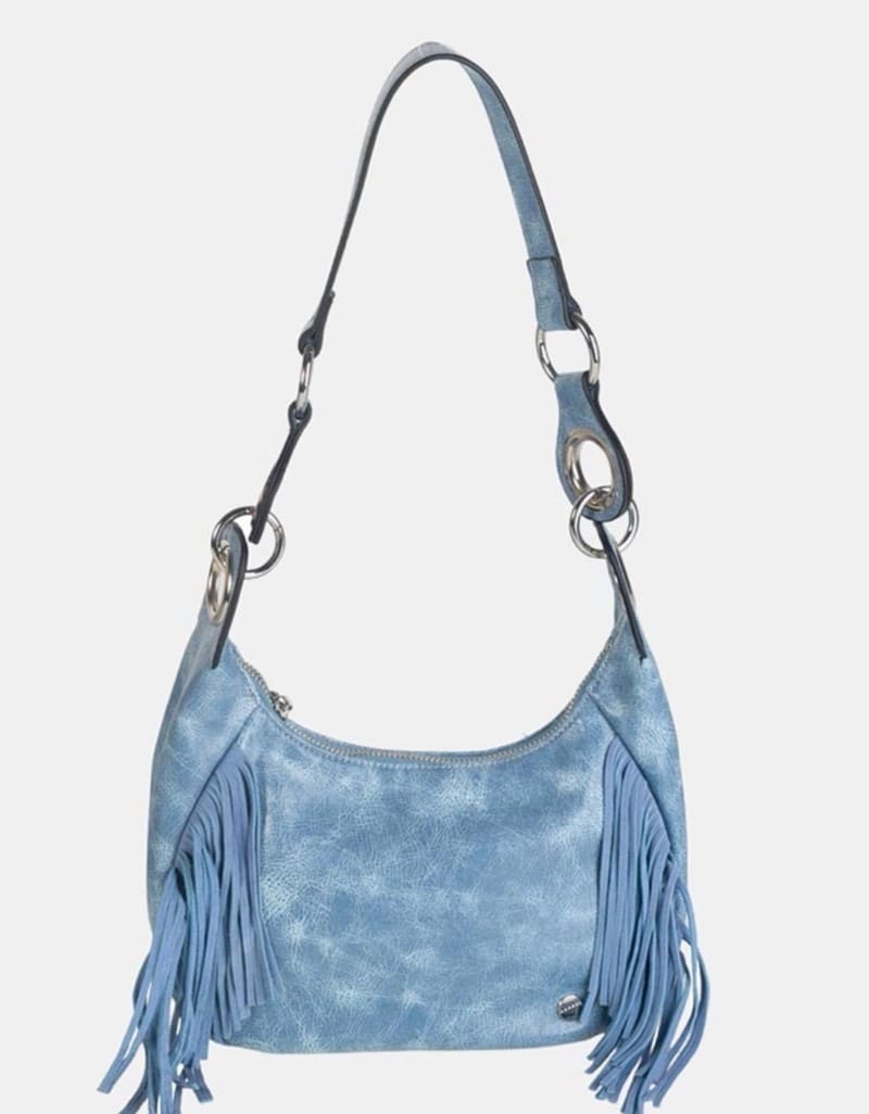Bolso de hombro lavado y con flecos, Volum
