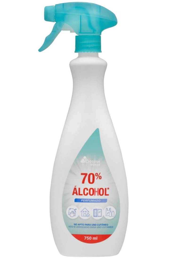 Alcohol limpieza hogar Bosque Verde