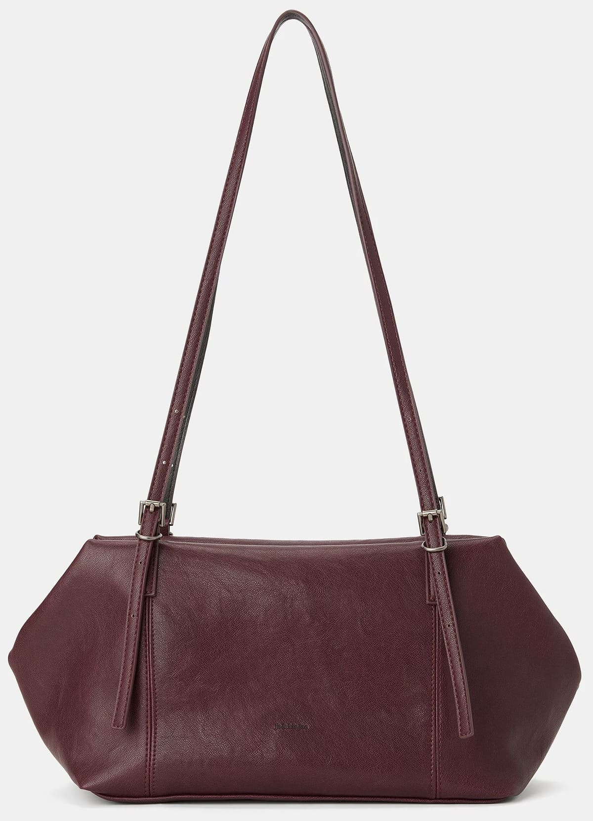 El bolso de hombro bowling en color burdeos de Jo & Mr. Joe en El Corte Inglés