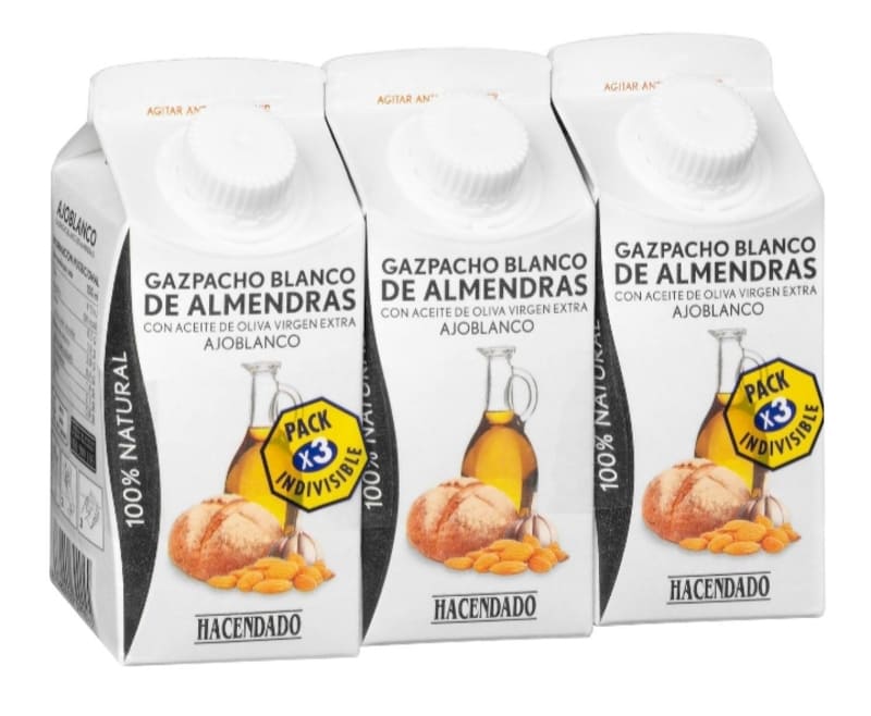 Gazpacho blanco de almendras con ajo Hacendado