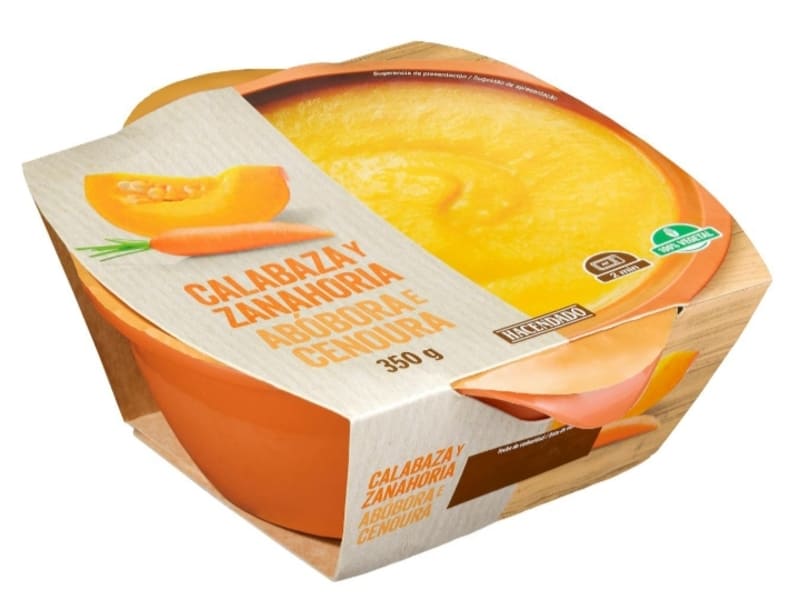 Crema de calabaza y zanahoria Hacendado