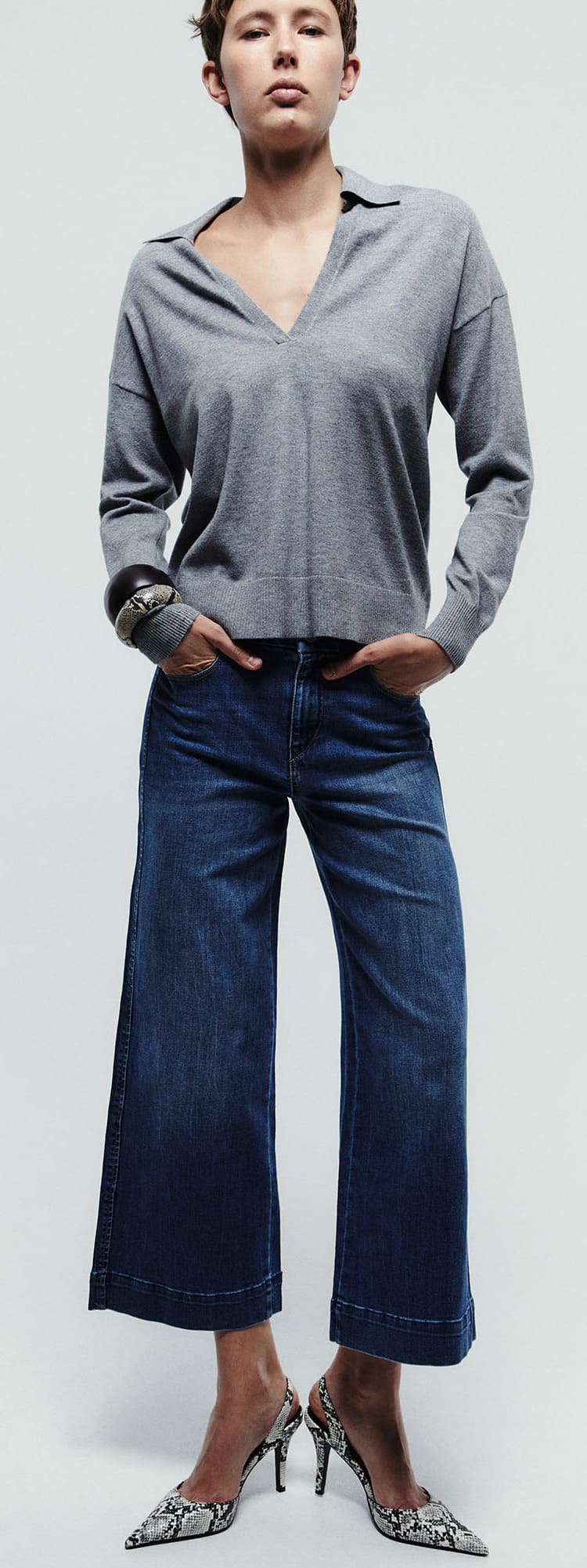 Los pantalones tipo jeans culotte de Sfera