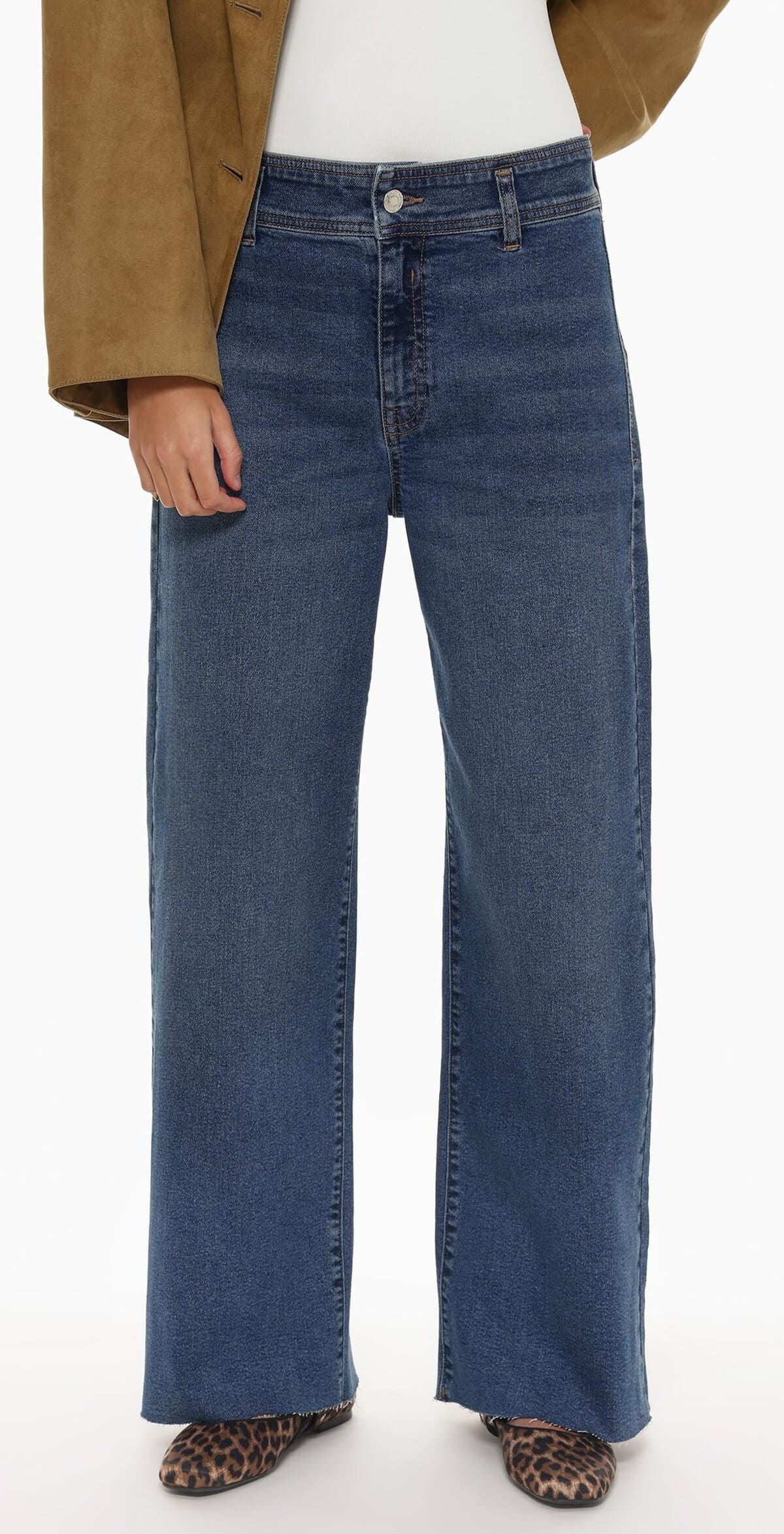 Jeans estilo culotte elástico