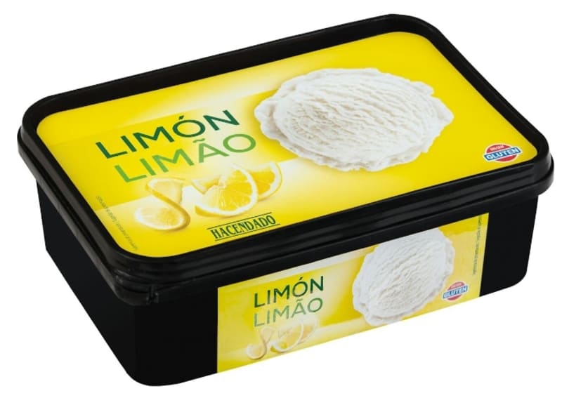 Sorbete con limón Hacendado