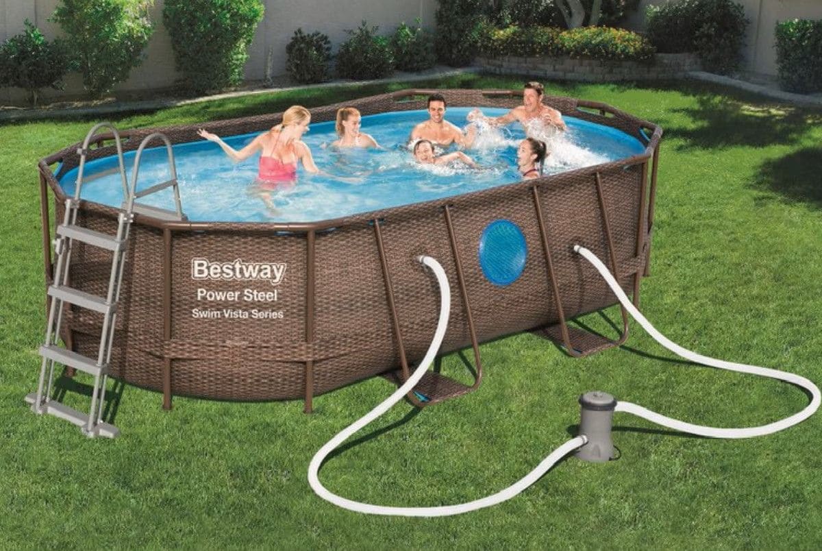 Piscina ovalada tubular Bestway Power Steel 427 x 250 x 100 cm de El Corte Inglés