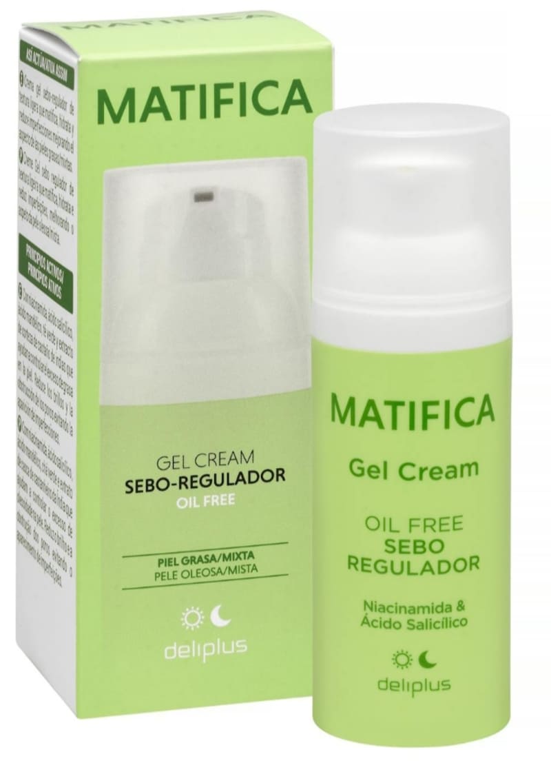 Gel facial sebo-regulador Deliplus Matifica