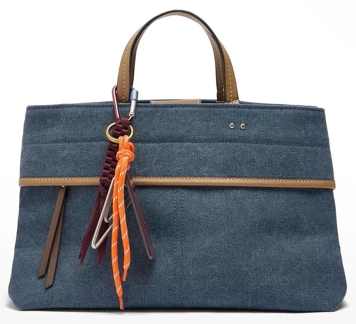 Bolso de mano estilo tote convertible a bandolera con varios compartimentos y cierre imantado con llavero extraíble Parfois de El Corte inglés