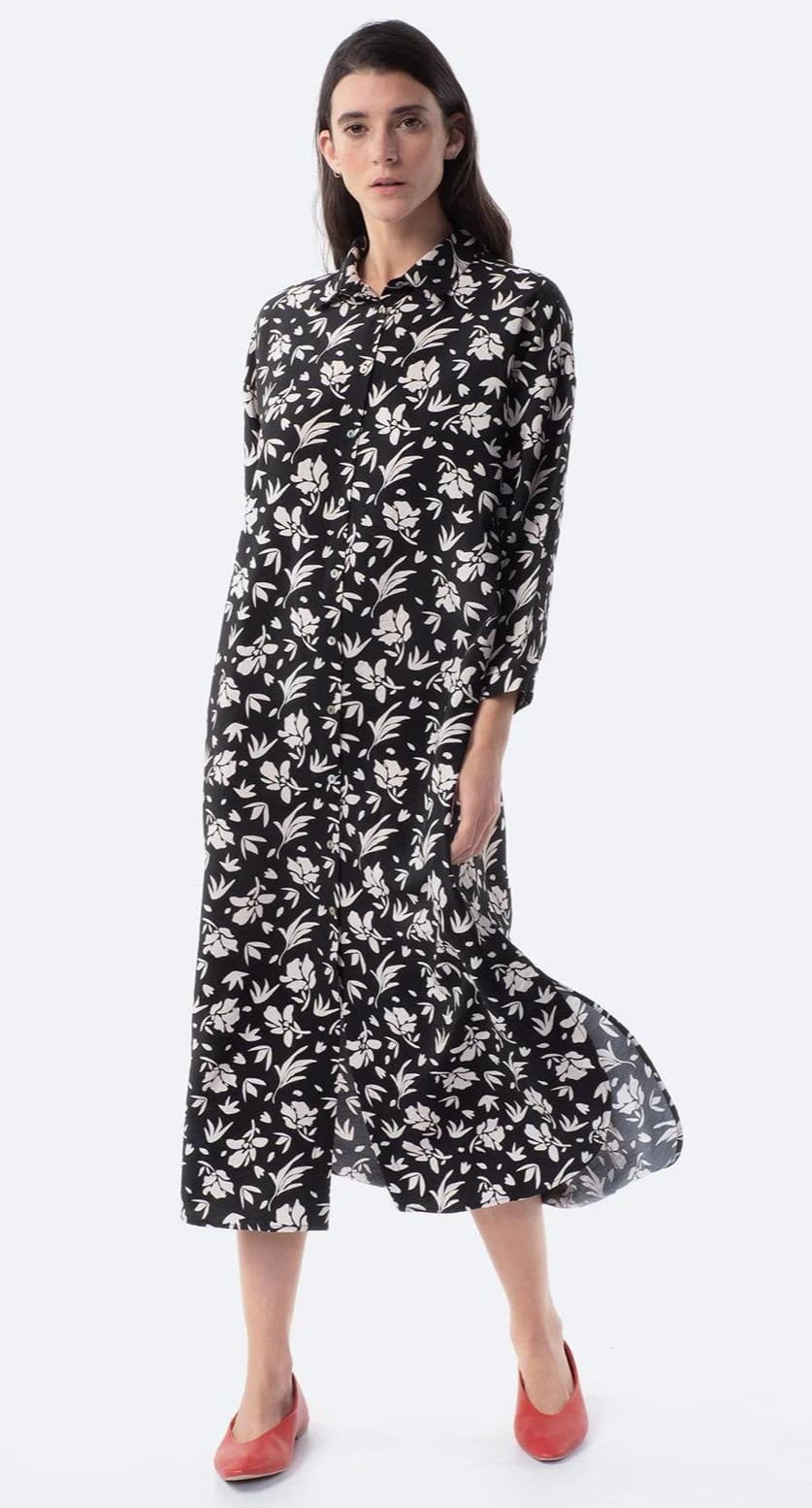 Vestido largo estampado (1)