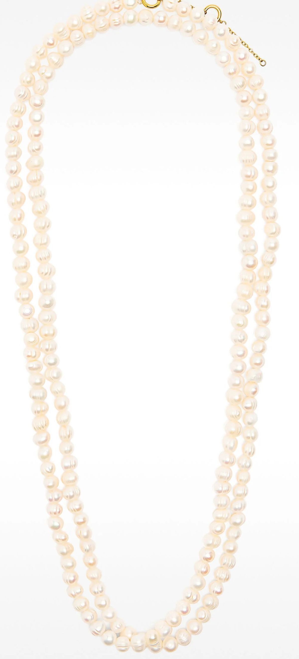 Collar largo con perlas barrocas de agua dulce de Parfois