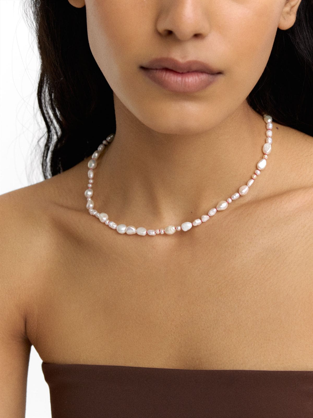 Collar con perlas de agua dulce - plata de ley 925 de Parfois