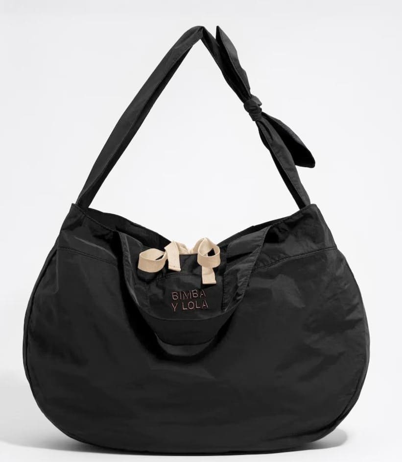 Bolso de hombro shopper grande de nylon