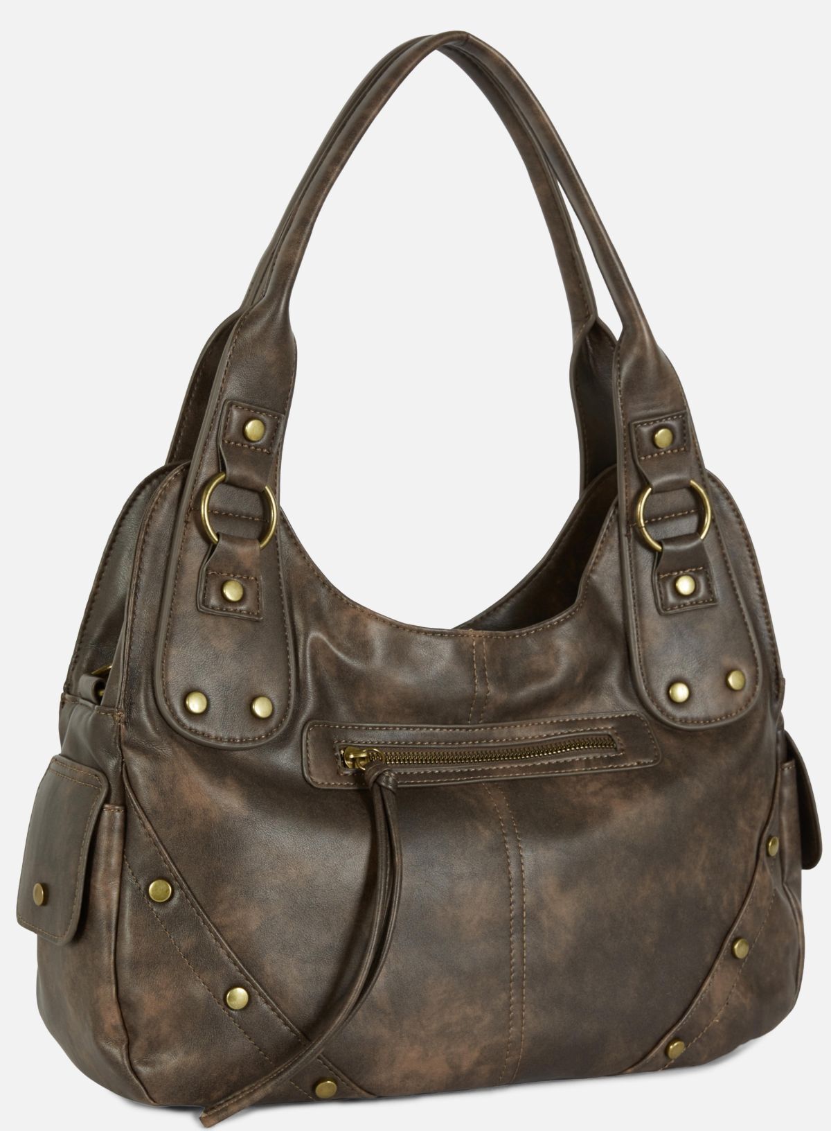 Bolso tote de piel sintética con efecto desgastado de Primark