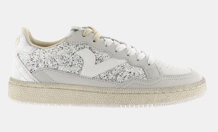 Zapatillas deportivas de mujer de glitter con piezas en contraste Victoria