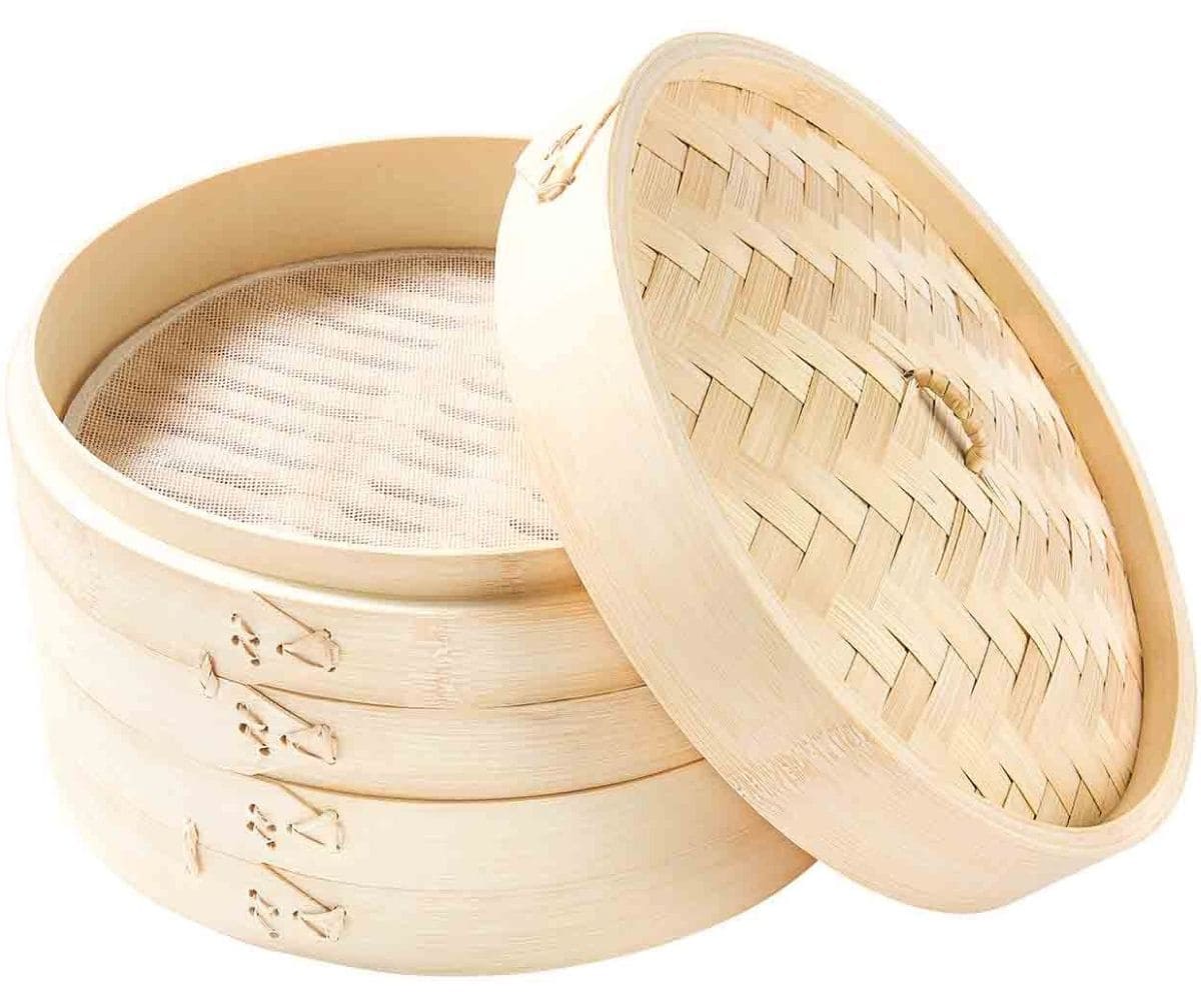 Vaporera de bambú