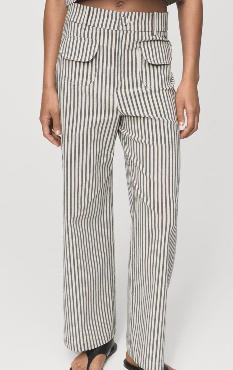 Pantalón rayas bolsillos