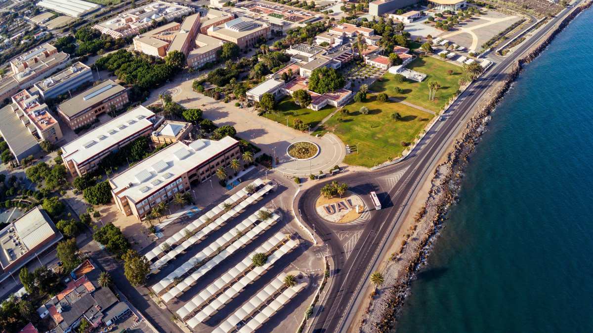 Toma área de la Universidad de Almería