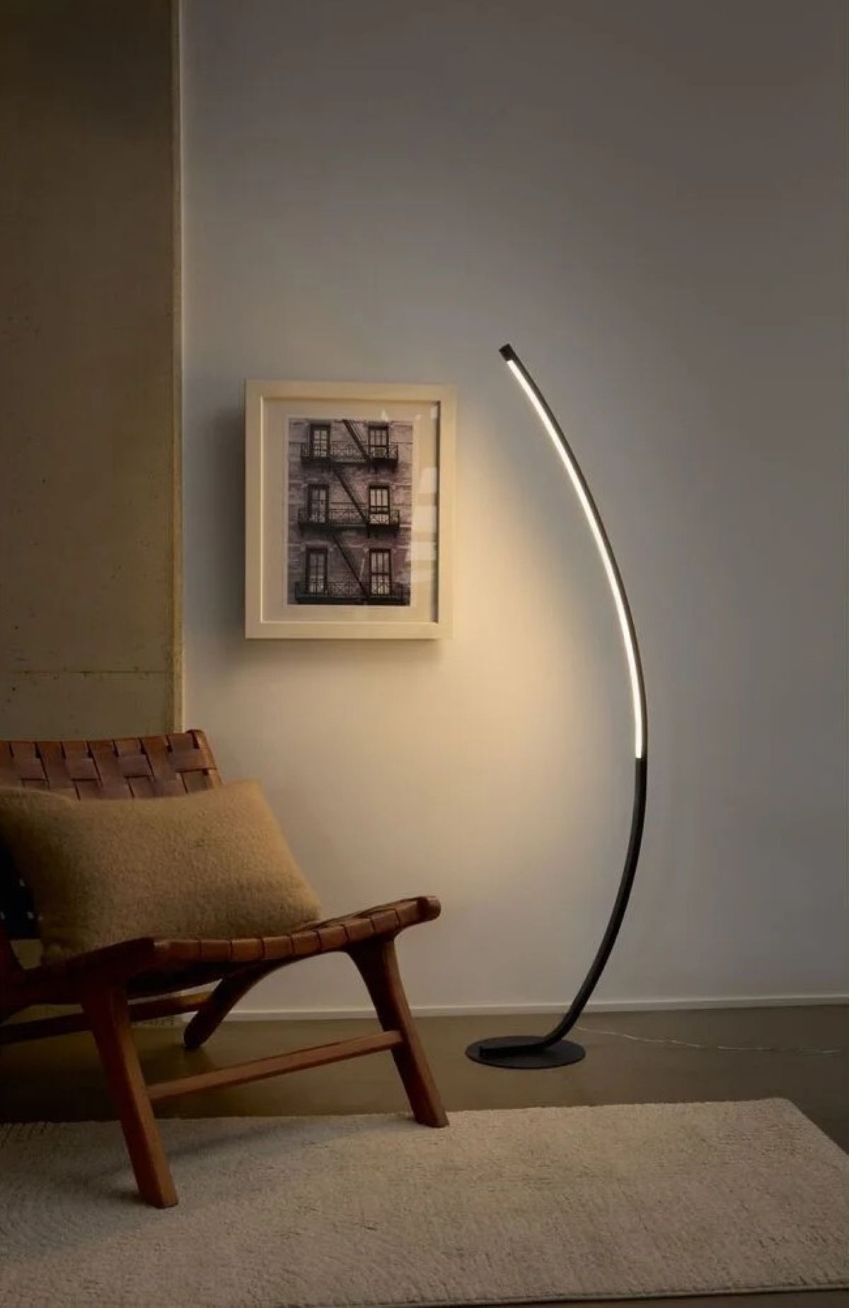 Lámpara de pie LED forma curvada LIVARNO HOME de Lidl