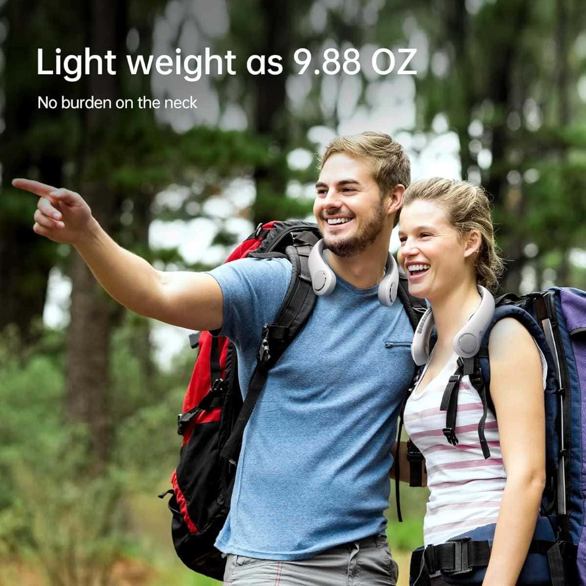 JISULIFE Ventilador de cuello portátil de Amazon