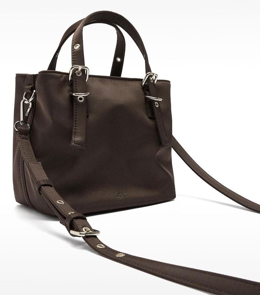 Bolso de mano estilo tote convertible a bandolera (4)