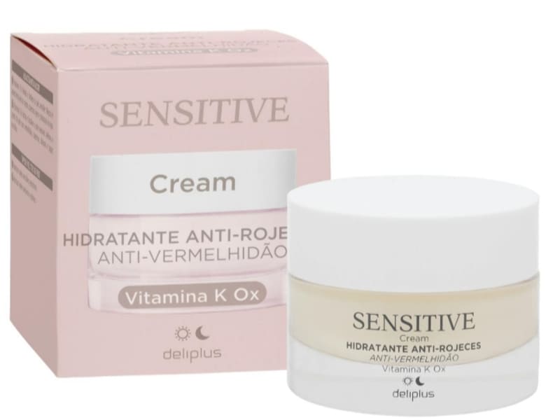 Crema facial hidratante y fortalecedora Deliplus Sensitive
