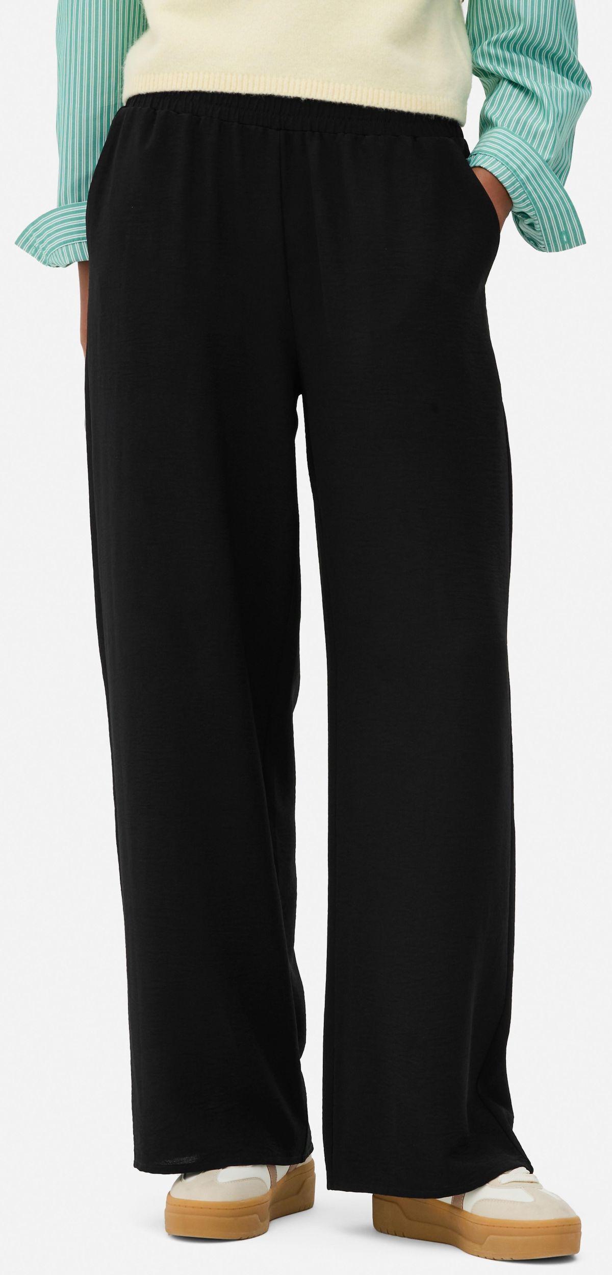 Pantalones de pernera ancha sin cierre de Primark