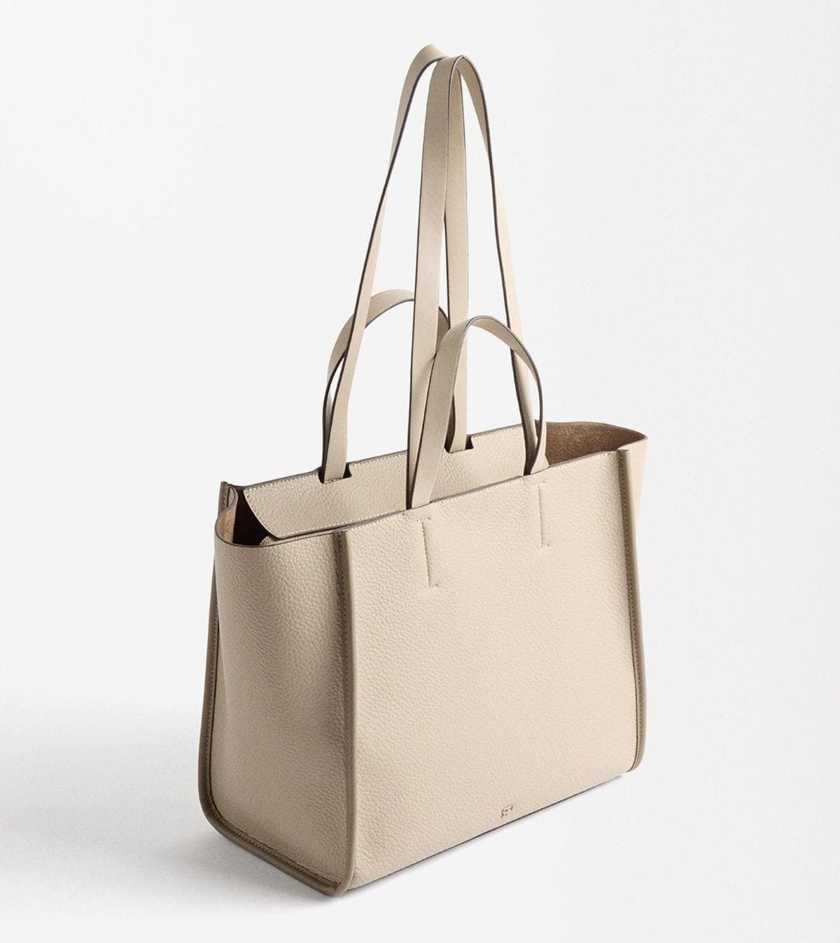 Parfois Bolso de hombro estilo shopper con neceser extraíble en liso con cierre de cremallera en El Corte Inglés