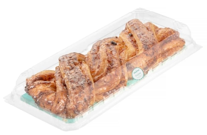 Trenza de hojaldre de mantequilla Hacendado ultracongelada